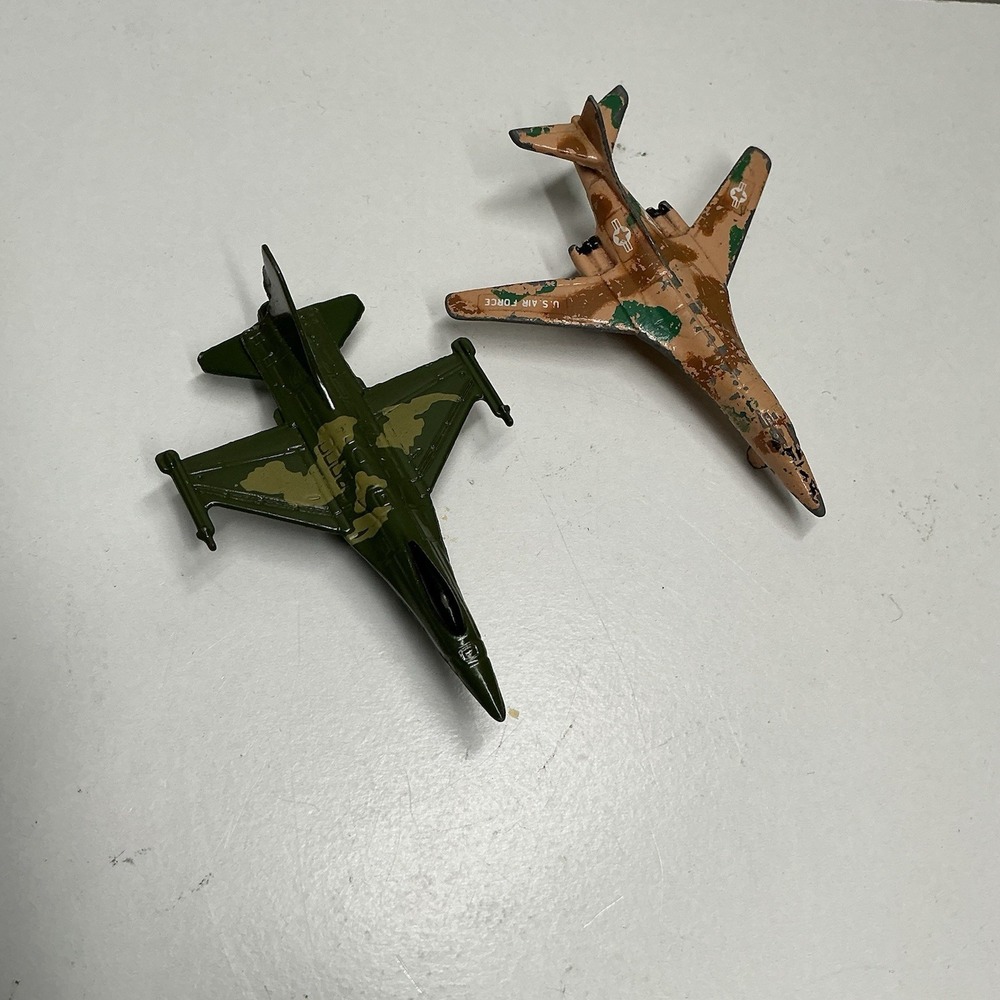 TOOTSIE TOY B1 Bomber Plane And Other Misc Plane Metal TOY Vintage Military